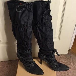 Diesel slouchy above knee boots